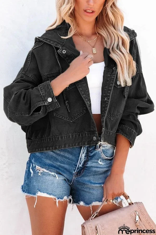 Short But Sweet Crop Hooded Jacket