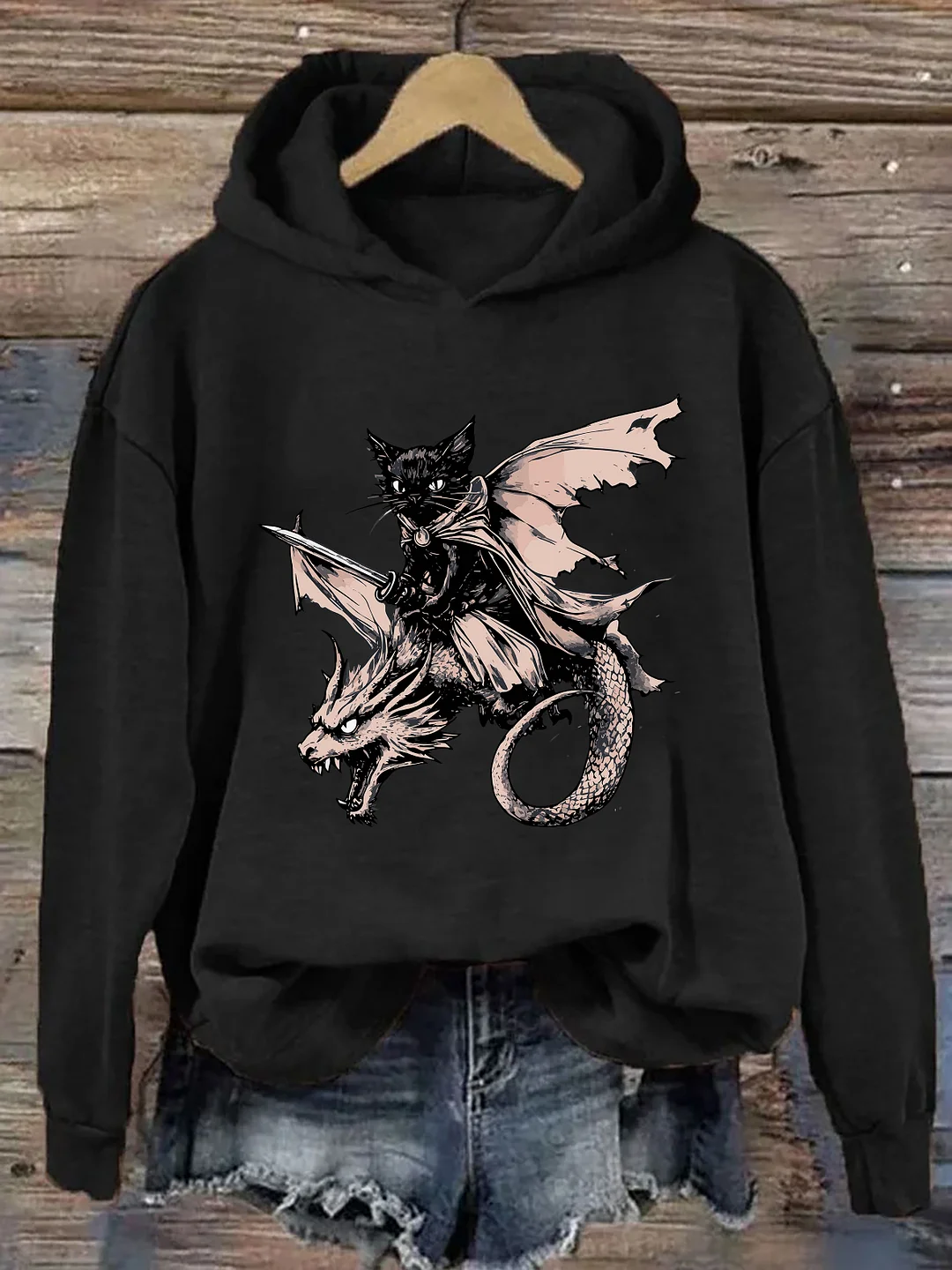 Funny Cat Dragon Hoodie