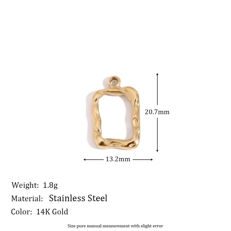 1 Piece 304 Stainless Steel 14K Gold Plated Geometric Jewelry Accessories Pendant
