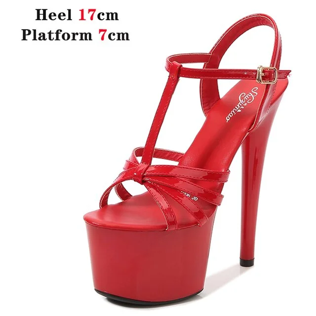 Qengg 2022 New Brand Women Sandals Summer Shoes Sexy Thick High Heels Platform Dress Party Wedding Shoes Woman Pumps Stripper Heels