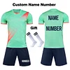 2023 Kids Football Uniforms Boys Girl Soccer Sports Uniform Custom Boys Football Jersey tracksuit children's football suit Socks