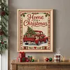 Truck Xmas DIY 11CT 3 Strand Stamped Cross Stitch Kit for Adults 40x50cm tapestrymarket