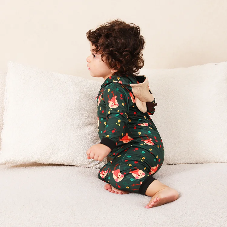  Little Bety Boys Christmas Pajamas Long Sleeve Toddler Girls Moose  Pjs Kids Sleepwear Sets Size 14 Red