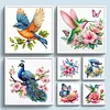 Animal Glass Bead Partial 11CT DIY Stamped Cross Stitch Kits for Beginners Adults Home Decor Cross Stitch Art and Crafts Kits 14.04x14.04in