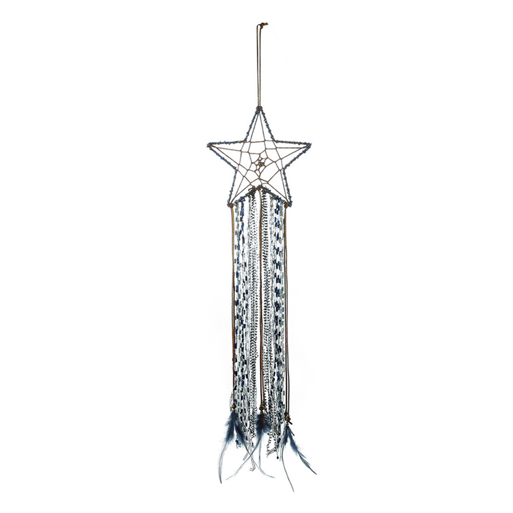 

Birthday Gift Nordic Hand-woven Tapestry Star Pendant Macrame Dream Catcher, 501 Original