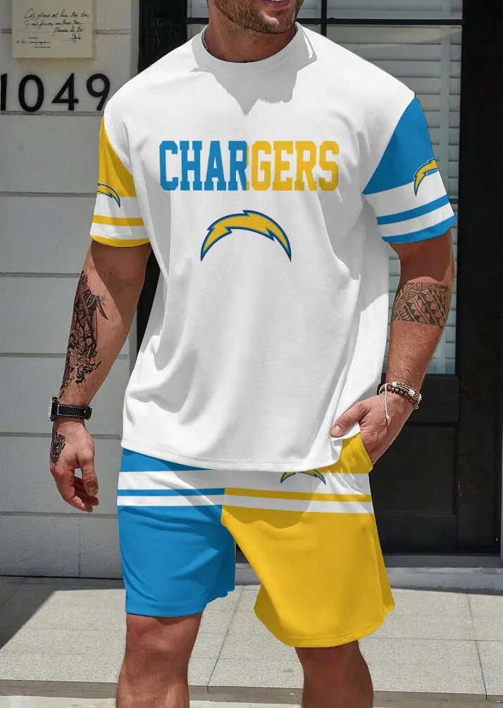 Los Angeles Chargers  Limited Edition Top And Shorts Two-Piece Suits