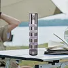 2 In 1 Pepper Mill Stainless Steel Seasoning Container for Travel (Five Tier)