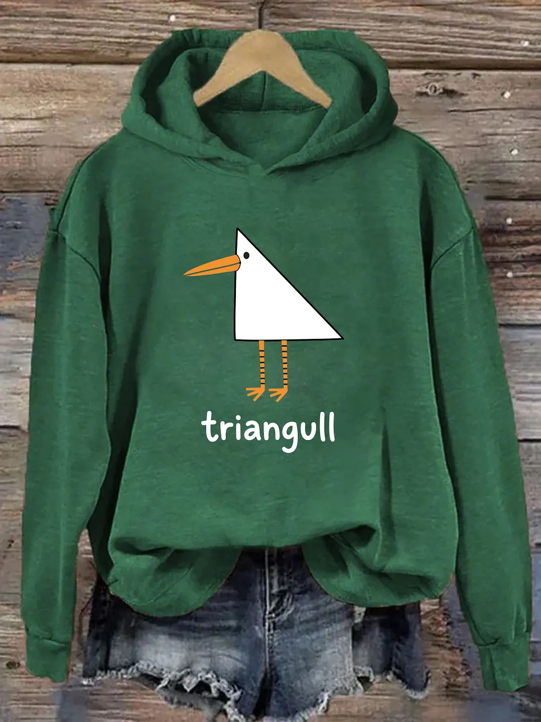 Funny Triangull Triangle Seagull Hoodie
