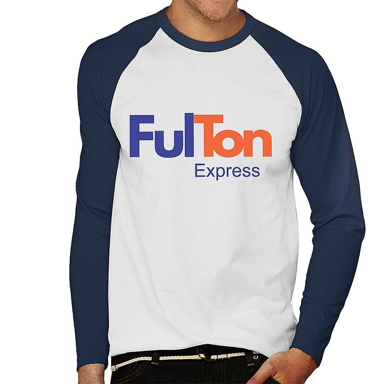 Fedex Logo Fulton Metal Gear Solid Men's Baseball Long Sleeved T-Shirt
