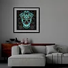 Flower Skull-Luminous Crystal Rhinestone Diamond Painting