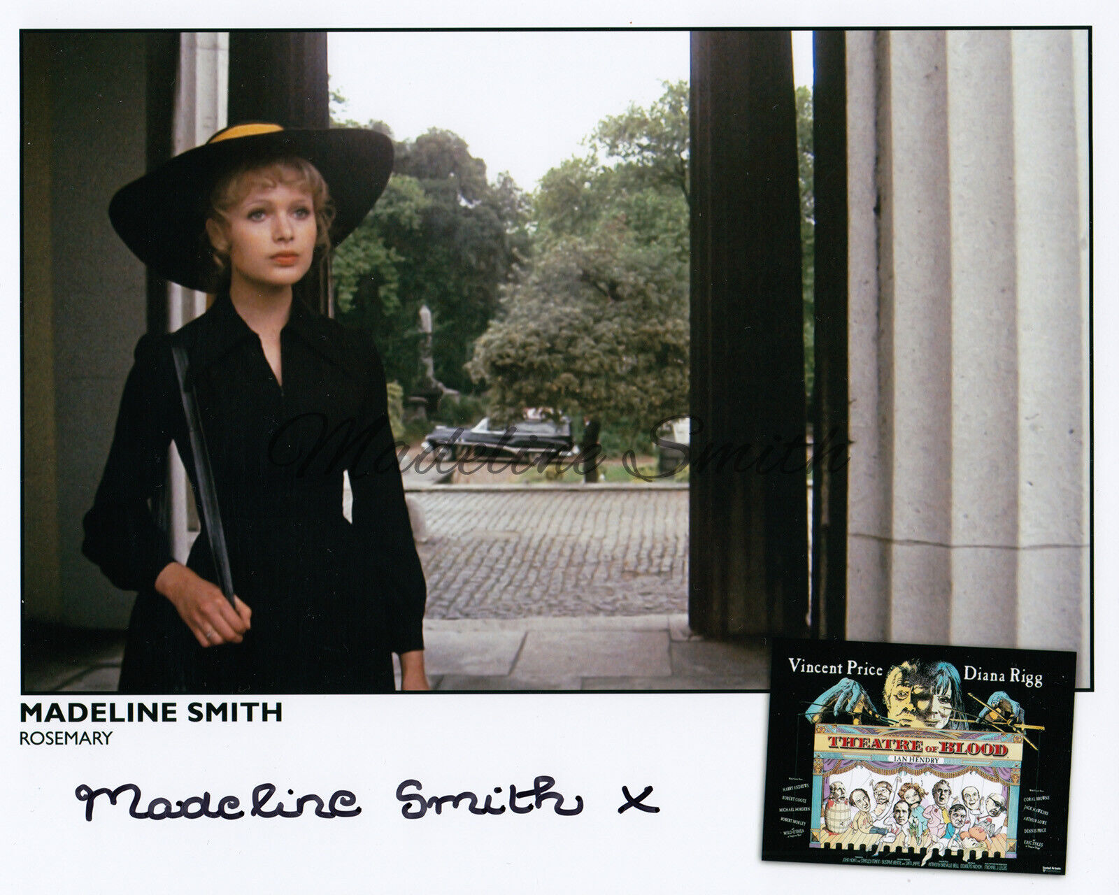 THEATRE OF BLOOD - Madeline Smith Officially Signed Photo Poster paintinggraph - THEATRE01