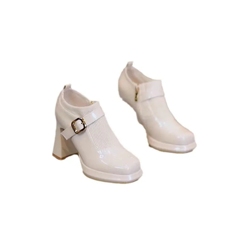 Breakj Breakj Fashion Boots Women 2025 Autumn And Winter New Flying Deep Mouth Comfortable Side Zipper Temperament Waterproof Table Women Shoes