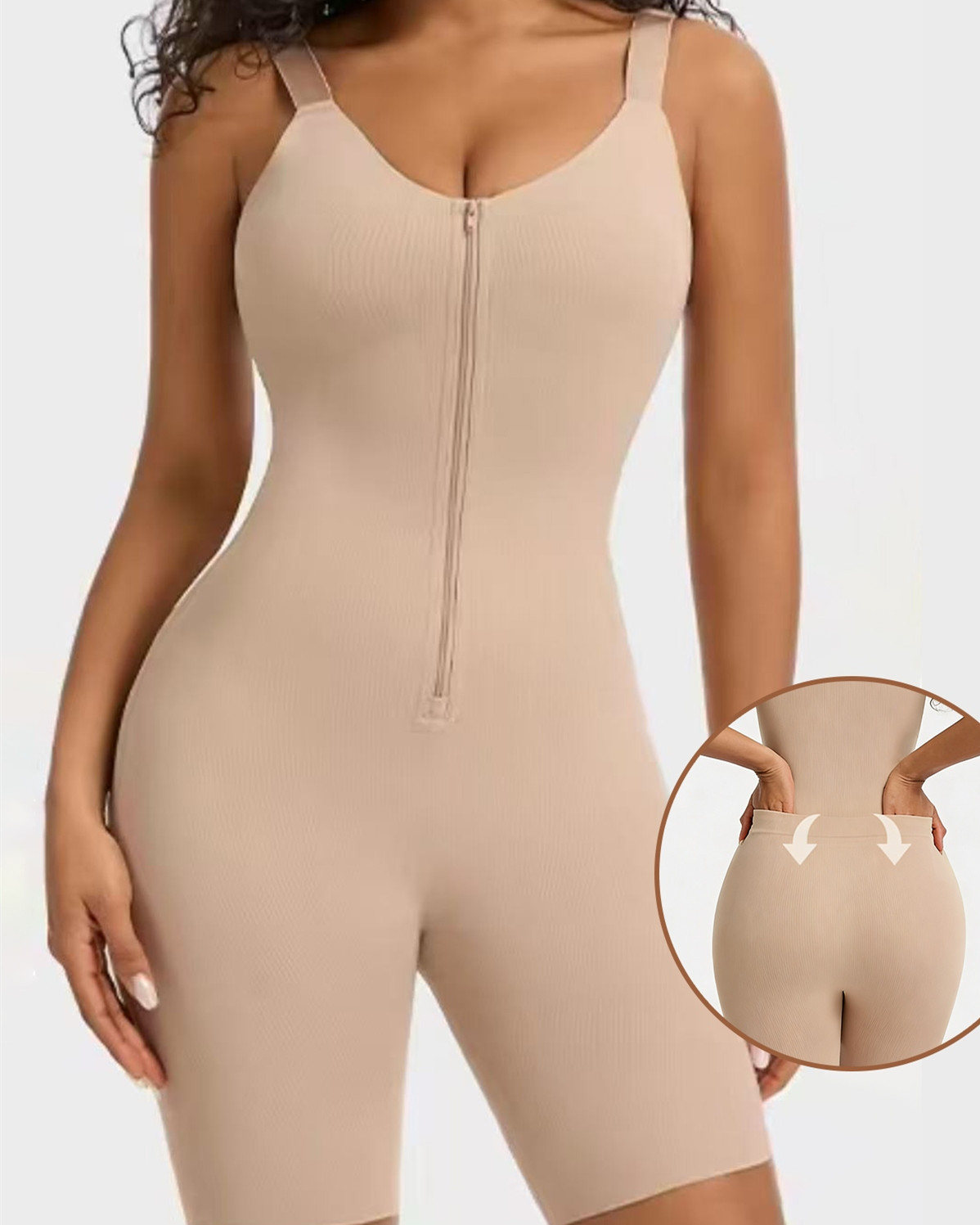 Back-Release Front Zipper Full Body Shaper（Pre-Sale）