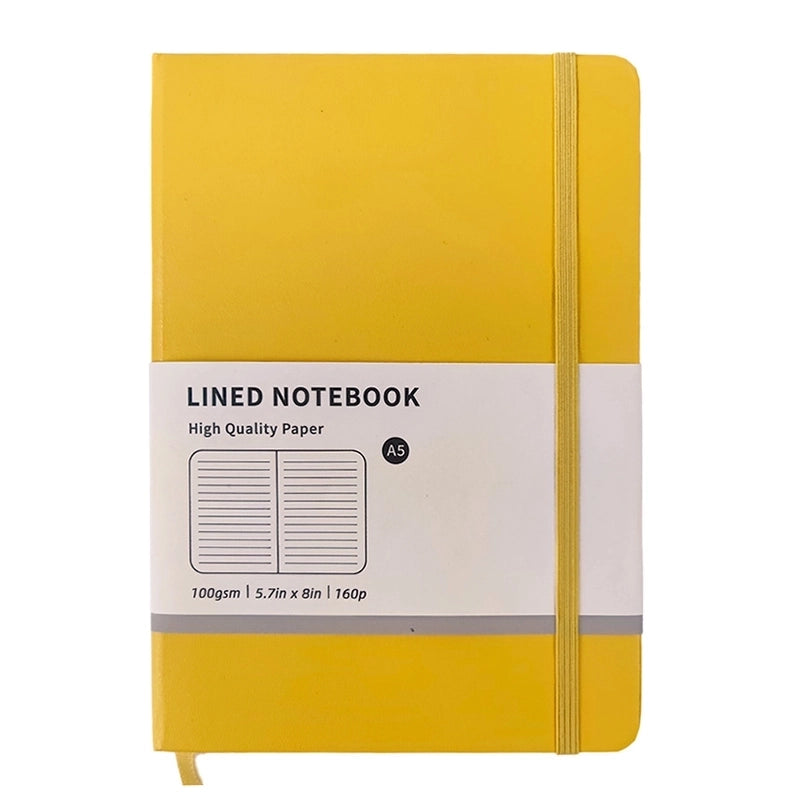 1 Piece Solid Color Learning Paper Preppy Style Notebook