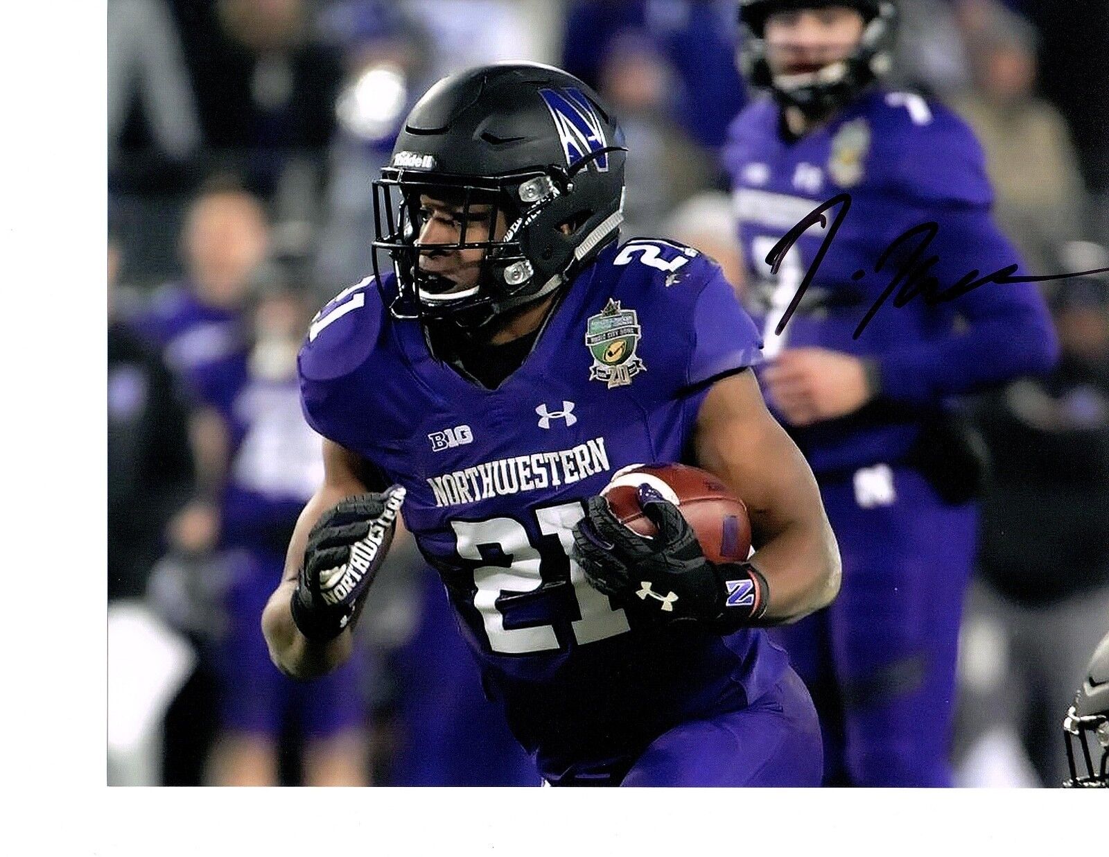 Justin Jackson Northwestern Wildcats signed autographed 8x10 football Photo Poster painting COA!