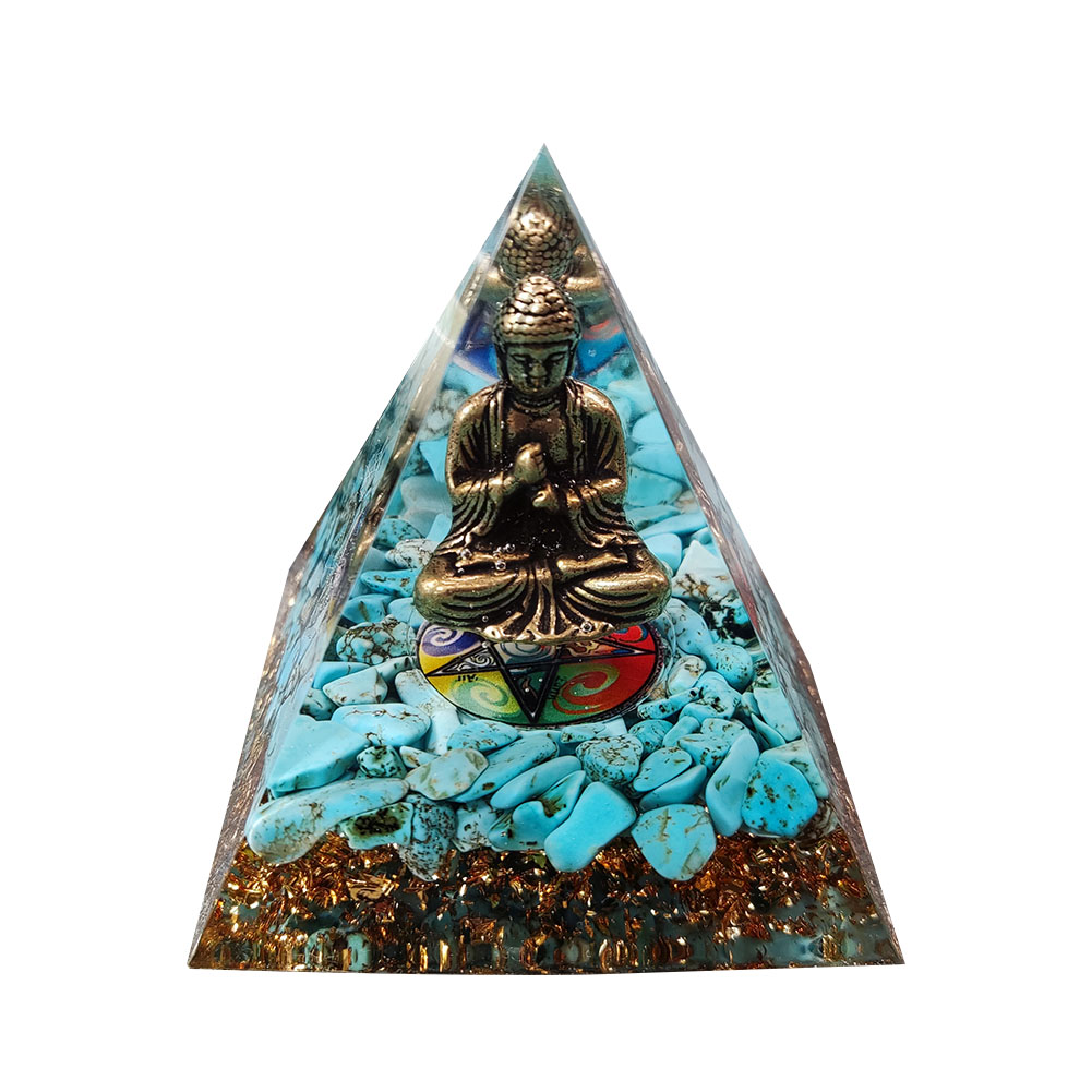 

6cm Natural Orgonite Pyramid Chakra, 501 Original
