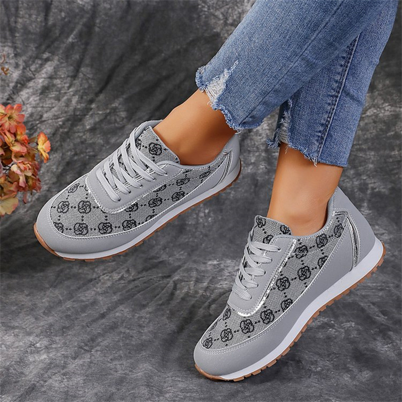 Mature Women Sneakers Casual Fashion Lightweight Shoes