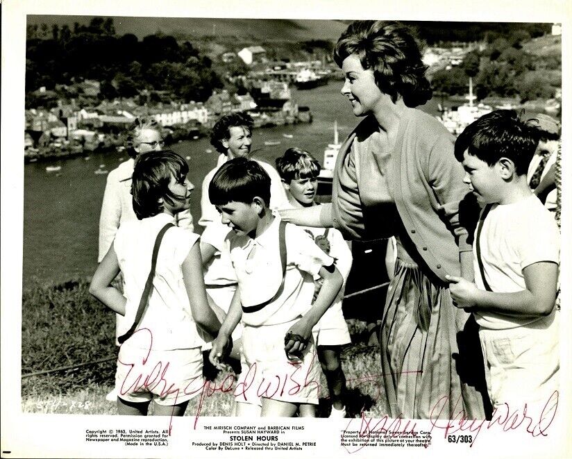 Vintage SUSAN HAYWARD Signed Photo Poster painting - Stolen Hours