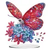 Ornement de bricolage papillon hortensia en acrylique