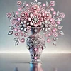 (US Local)4Pack Vase-Crystal Rhinestone Diamond Painting(30x30cm)