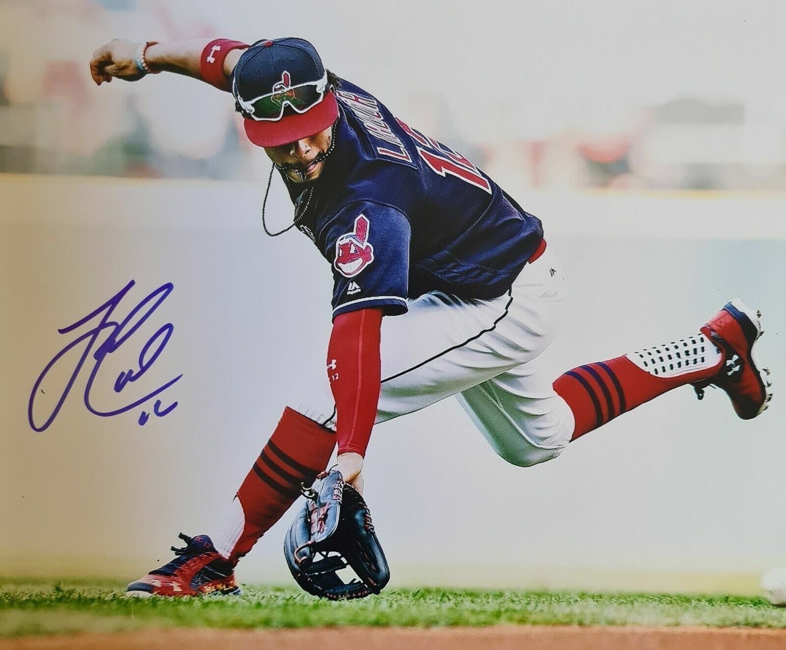 Francisco Lindor Autographed Signed 8x10 Photo Poster painting ( Indians ) REPRINT