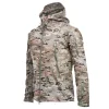 Autumn and Winter Outdoor Camouflage Waterproof Shark Skin Soft Shell Breathable Three-in-one Men's Jacket