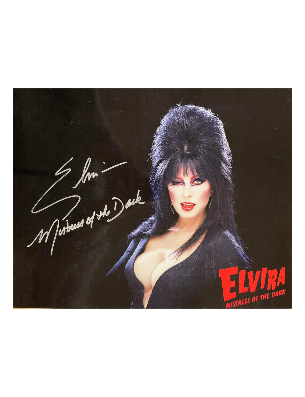 16x12 Elvira Print Signed by Cassandra Peterson 100% Authentic With COA