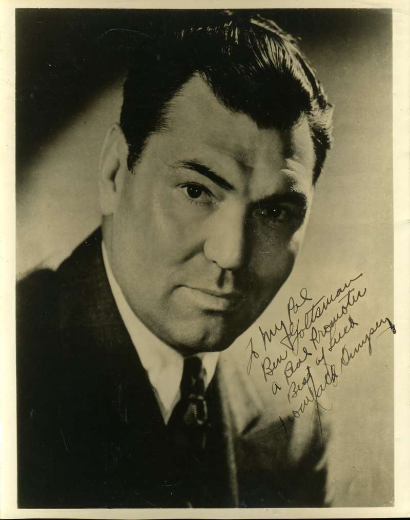 Jack Dempsey Jsa Coa Autographed 8x10 Photo Poster painting Hand Signed Authentic