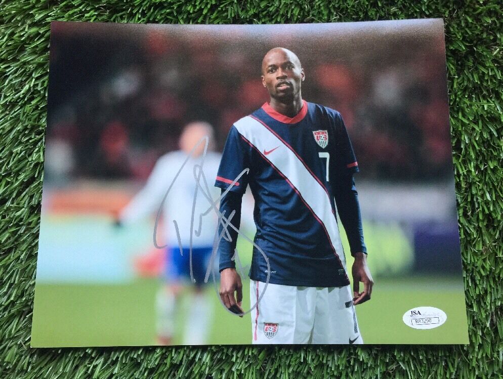 DAMARCUS BEASLEY SIGNED AUTOGRAPHED USA Soccer 8X10 Photo Poster painting JSA-COA