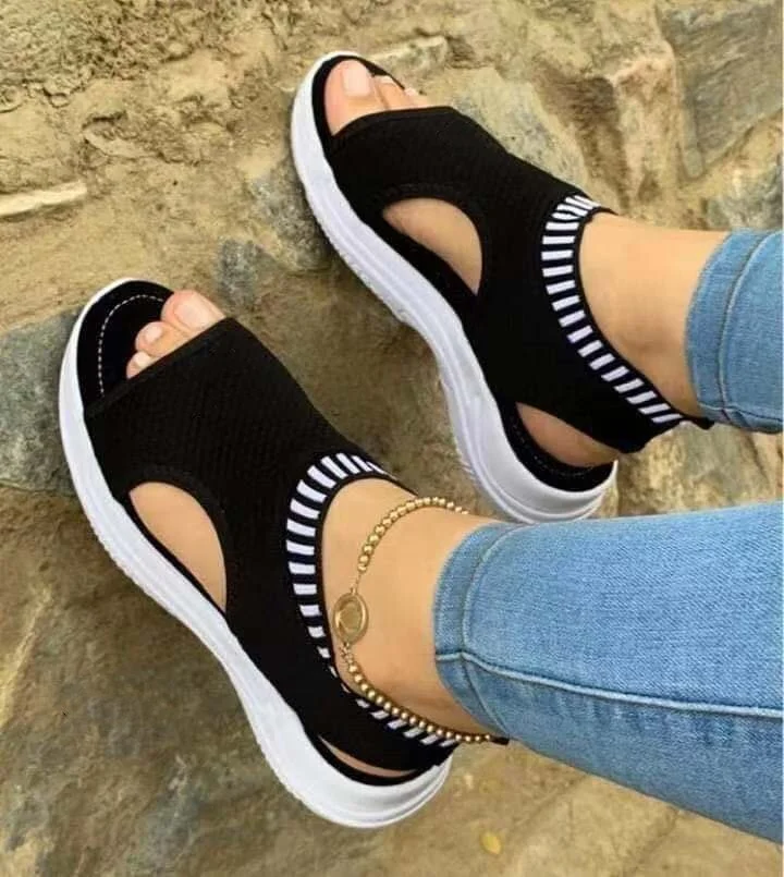 Women's Sandals Wedges Footwear Summer Platform Sandals Women Shoes Female Slip on Peep Toe Ladies Sandalias Zapatillas Mujer