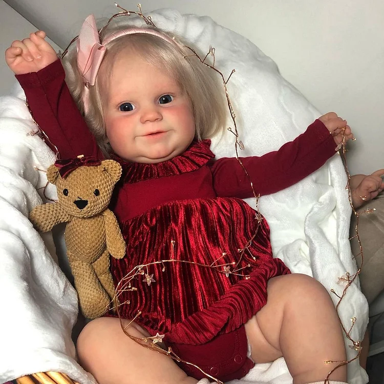  [Christmas Specials] 20" Cute Real Lifelike Handmade Silicone Weighted Reborn Baby Girl Dolls Kirs - Reborndollsshop®-Reborndollsshop®