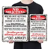 Warning sign - Metal Tin Signs(8*12Inch/12*16Inch)