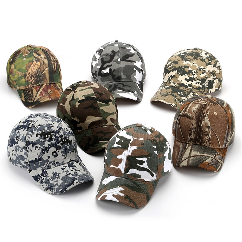 Unisex Minimalist Leaves Camouflage Curved Eaves Baseball Cap