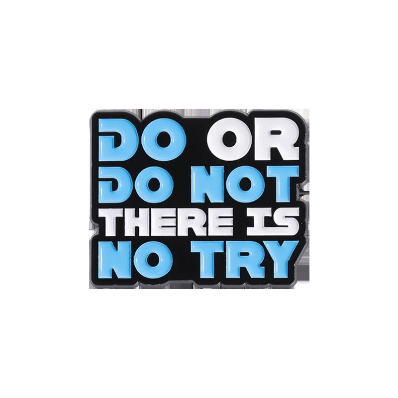 Cartoon Style Pin Letter Alloy Stoving Varnish Unisex Brooches