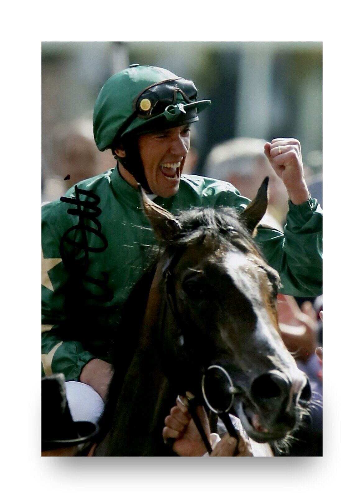 Frankie Dettori Signed 6x4 Photo Poster painting Horse Racing Legend Autograph Memorabilia + COA