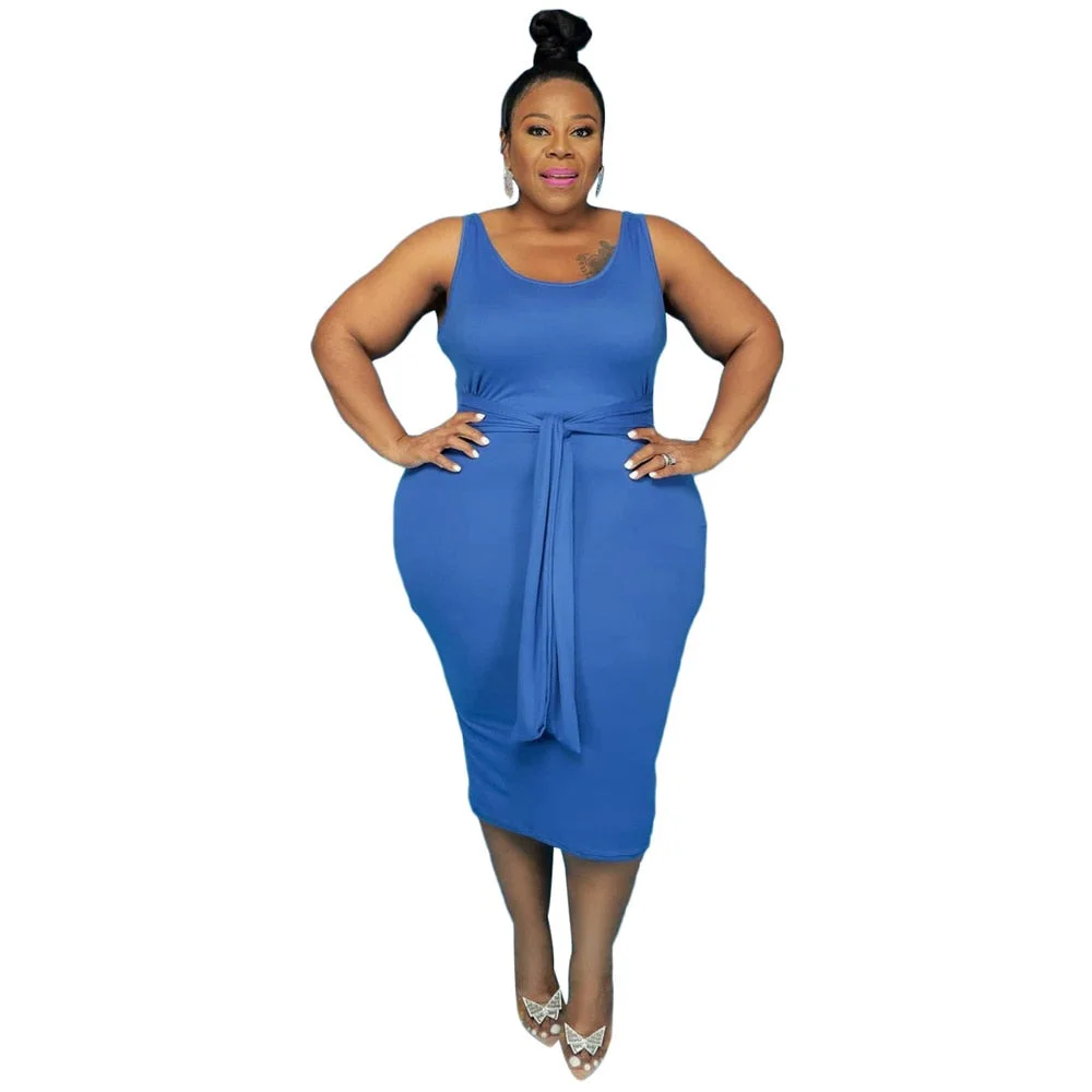 Two Piece Sets Plus Size Women Clothing 2021 Fall Clothes Wholesale Dress with Belt Long Sleeve Coat Matching Suits DropShipping