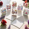 6PCS Diamond Painting Love Greeting Card Set with Envelopes for Adults Gifts