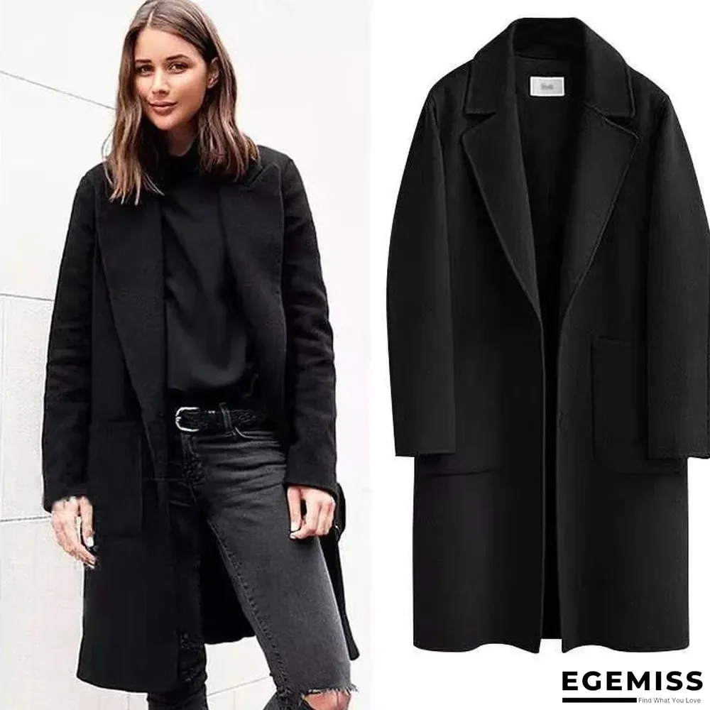 Long Loose Thick Wool Coat | EGEMISS