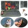 Magnetic Carp Fishing Organizer Box Compartment Swivels Hooks Bait Storage Case