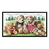 Teddy Bear-14CT Stamped Cross Stitch Kit(52*31cm)