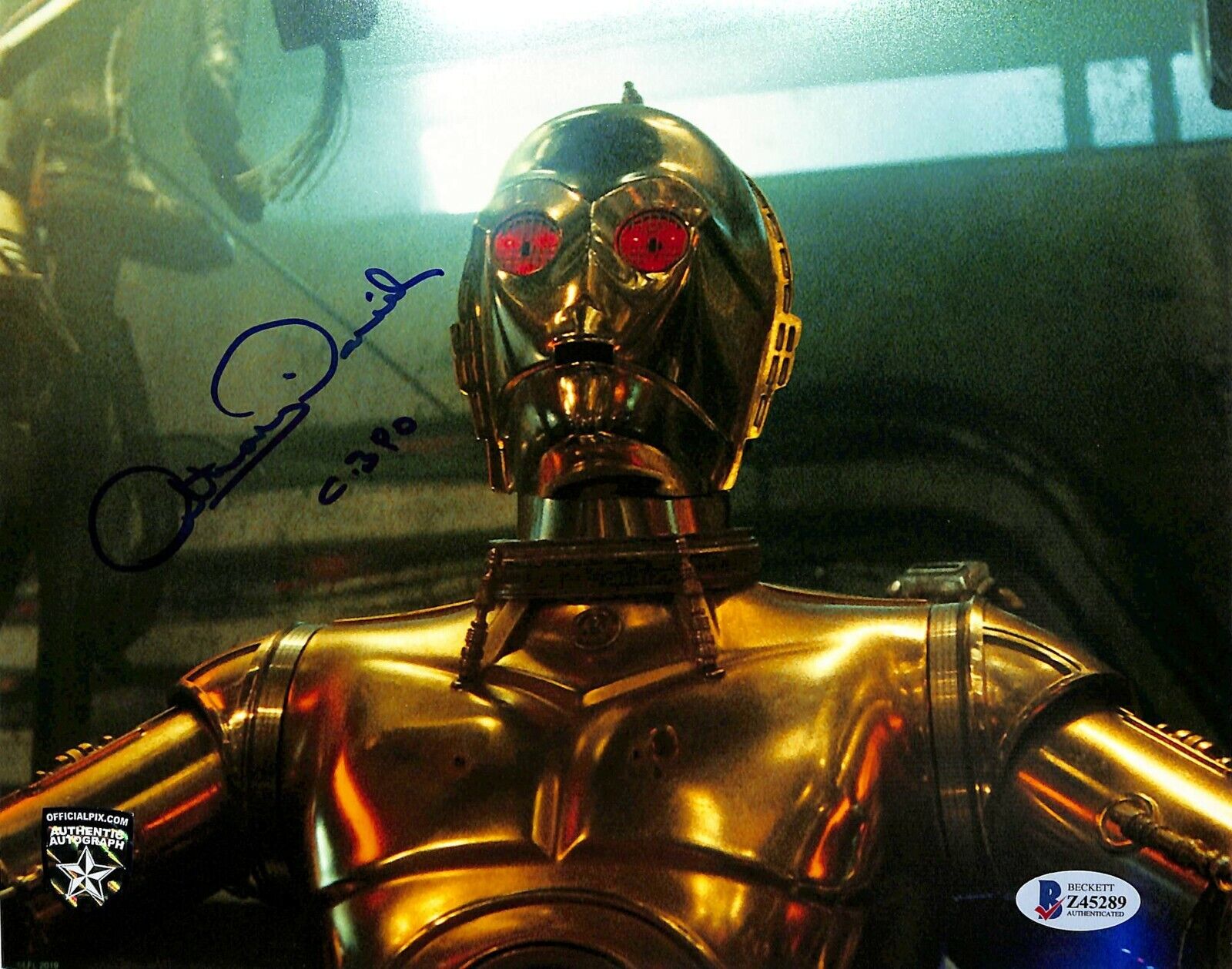 ANTHONY DANIELS Signed STAR WARS C3-P0