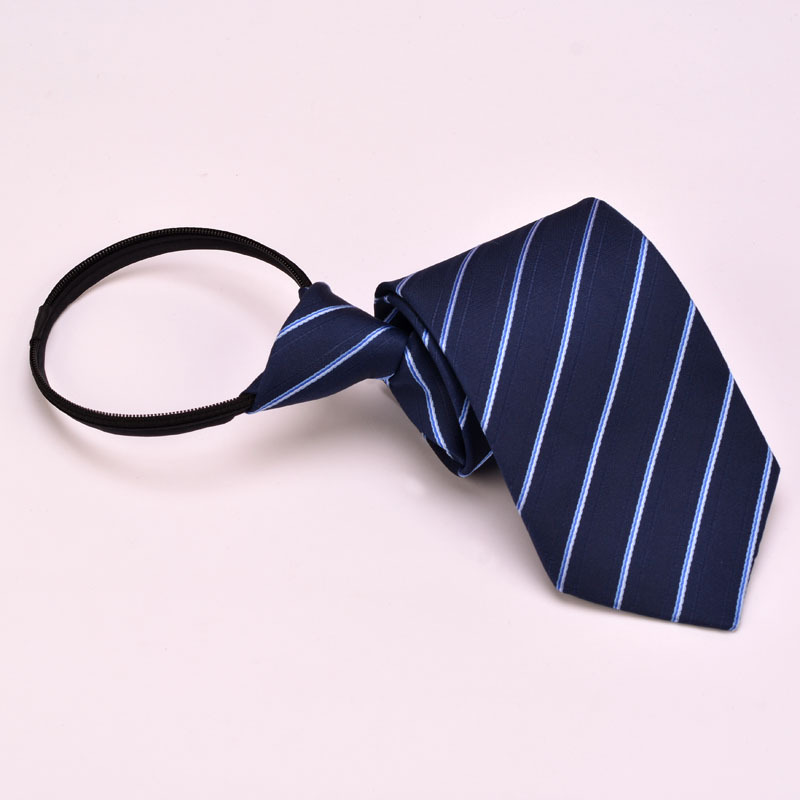 Commuter Fashion Navy Blue Zip Tie