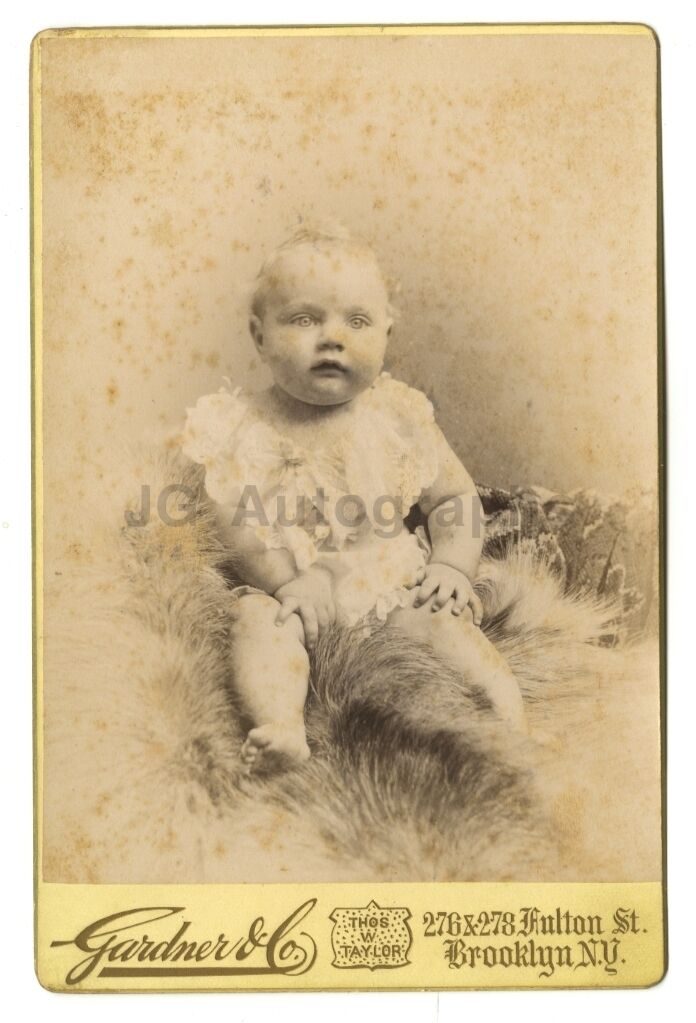 19th Century Children - Original 19th Century Cabinet Card Photo Poster painting - Brooklyn, NY