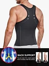 ✅Men's Zipper Waist Trainer Trimmer Vest