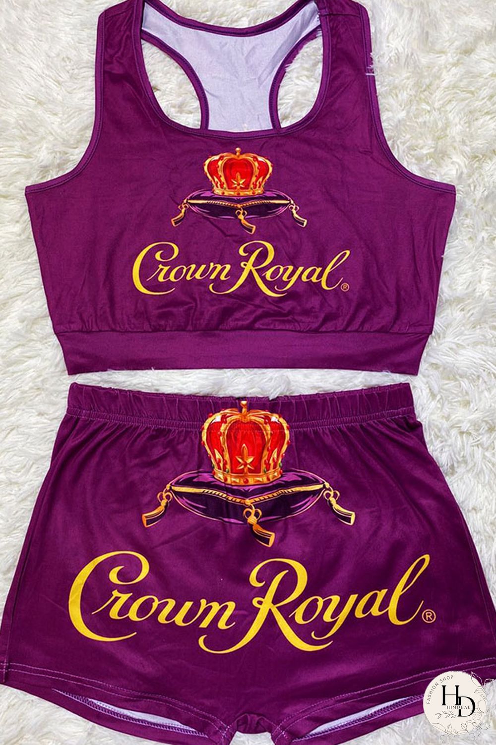 Pink Sexy Europe and America Print Solid Straight Sleeveless Two Pieces