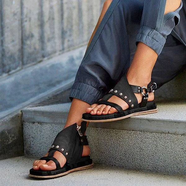 Women Artificial Leather Platform Sandals
