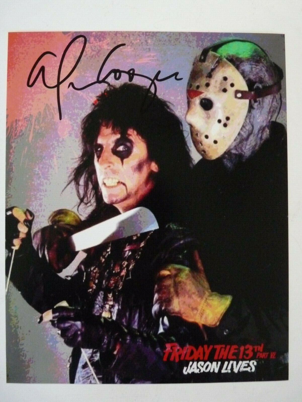 Alice Cooper Signed Autographed 8x10 Promo #5 Photo Poster painting Beckett Certified Nightmare