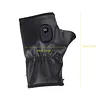 Rechargeable USB Fingerless Heated Gloves w/3 Heating Levels for Sports Skiing