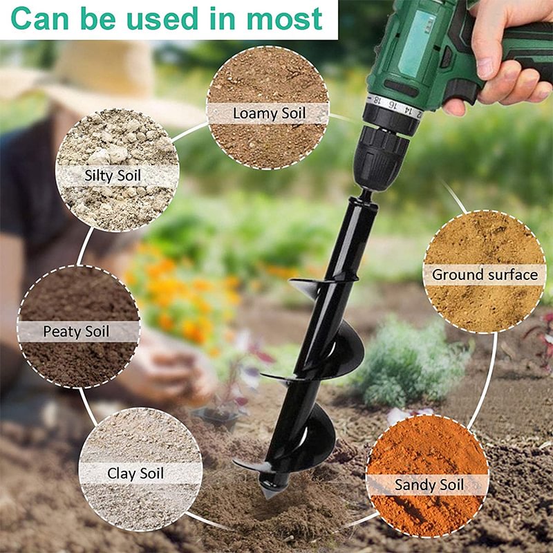 Garden Spiral Hole Drill Planter Garden Spiral Hole Drill Planter