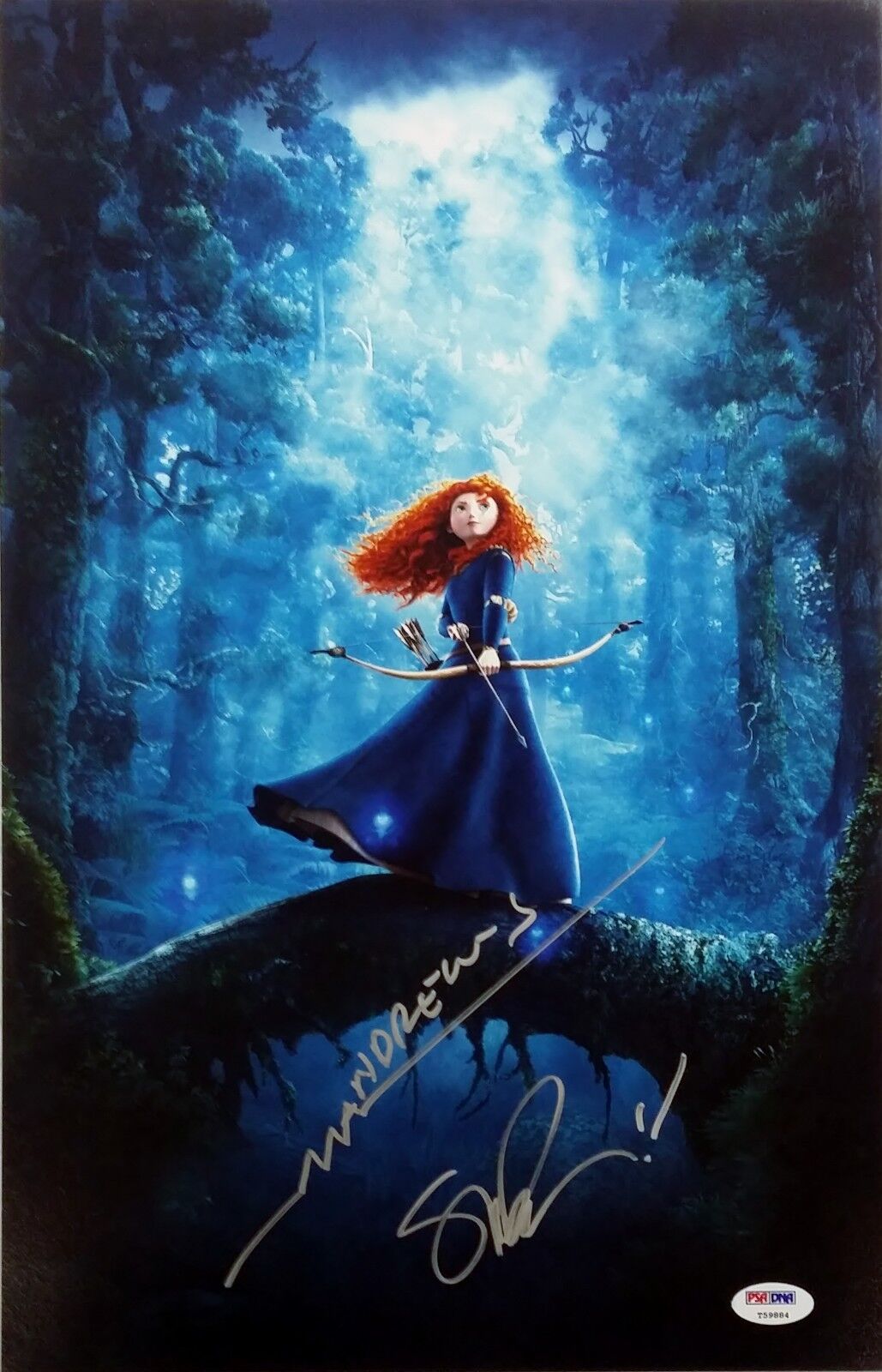 Mark Andrews Steve Purcell Signed Disney's Brave 12X18 Photo Poster painting PSA DNA COA